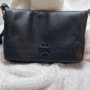 Black Leather Crossbody Bag